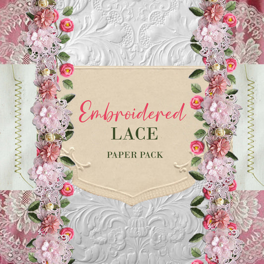 Embroidered Lace - Digital Journal Kit - Bundle Pack