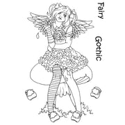 Fairies - Gothic Fairy - The Card Hut Clear Stamps 6"X4" By Linda Ravenscroft
