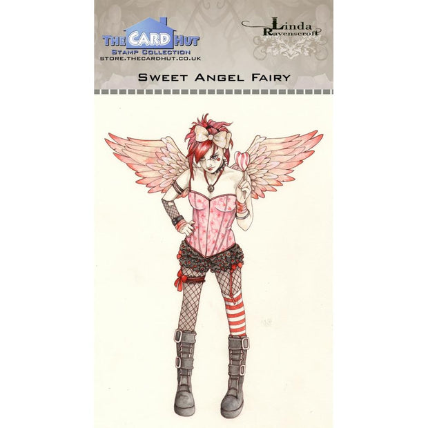 Fairies - Sweet Angel Fairy - The Card Hut Clear Stamps 6"X4" By Linda Ravenscroft
