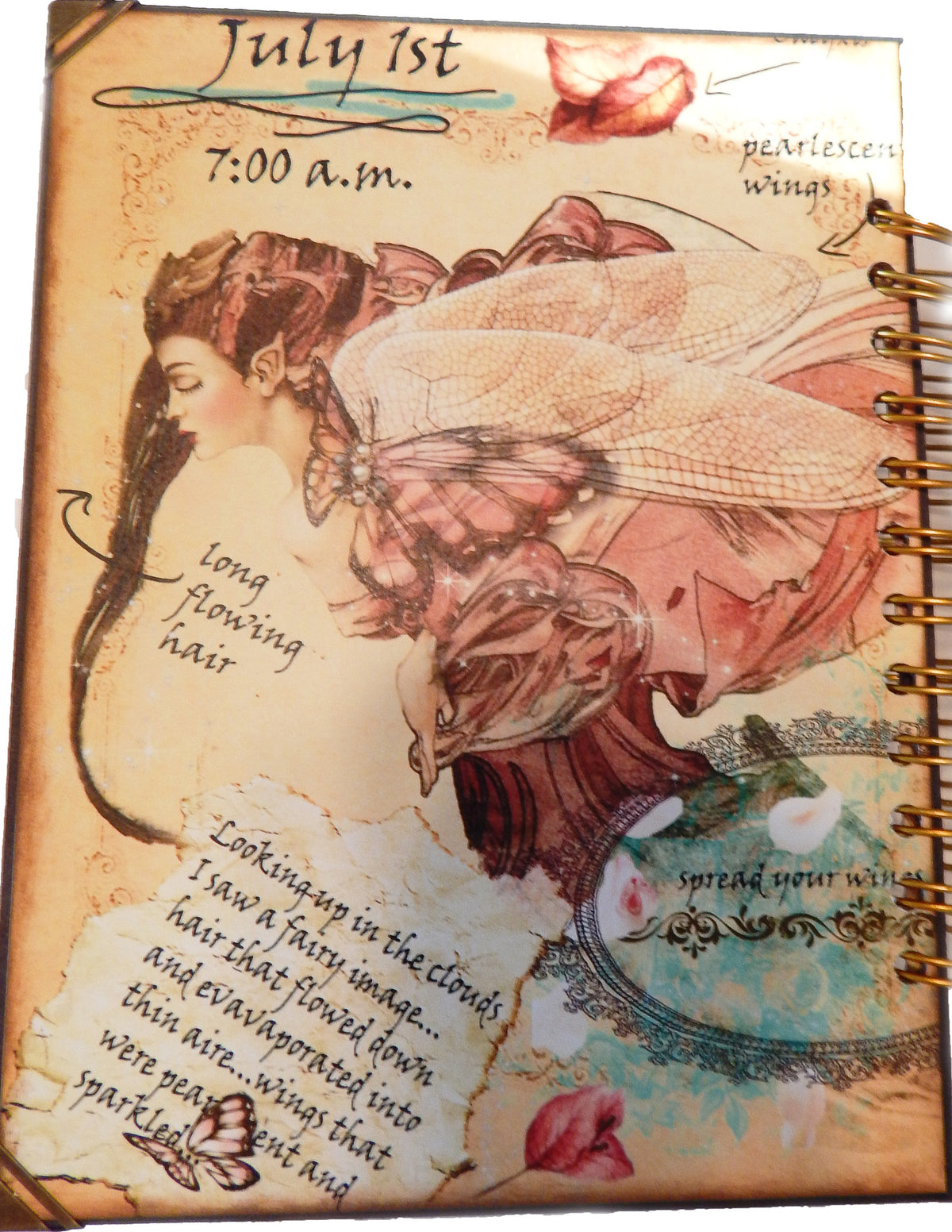 Fairyland Journal/Special Occasions Spiral Bound Album - Handmade Cards Included!