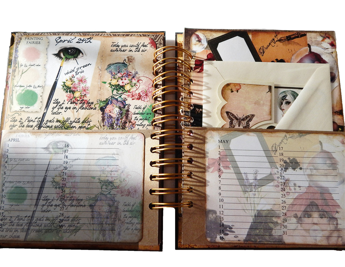 Fairyland Journal/Special Occasions Spiral Bound Album - Handmade Cards Included!