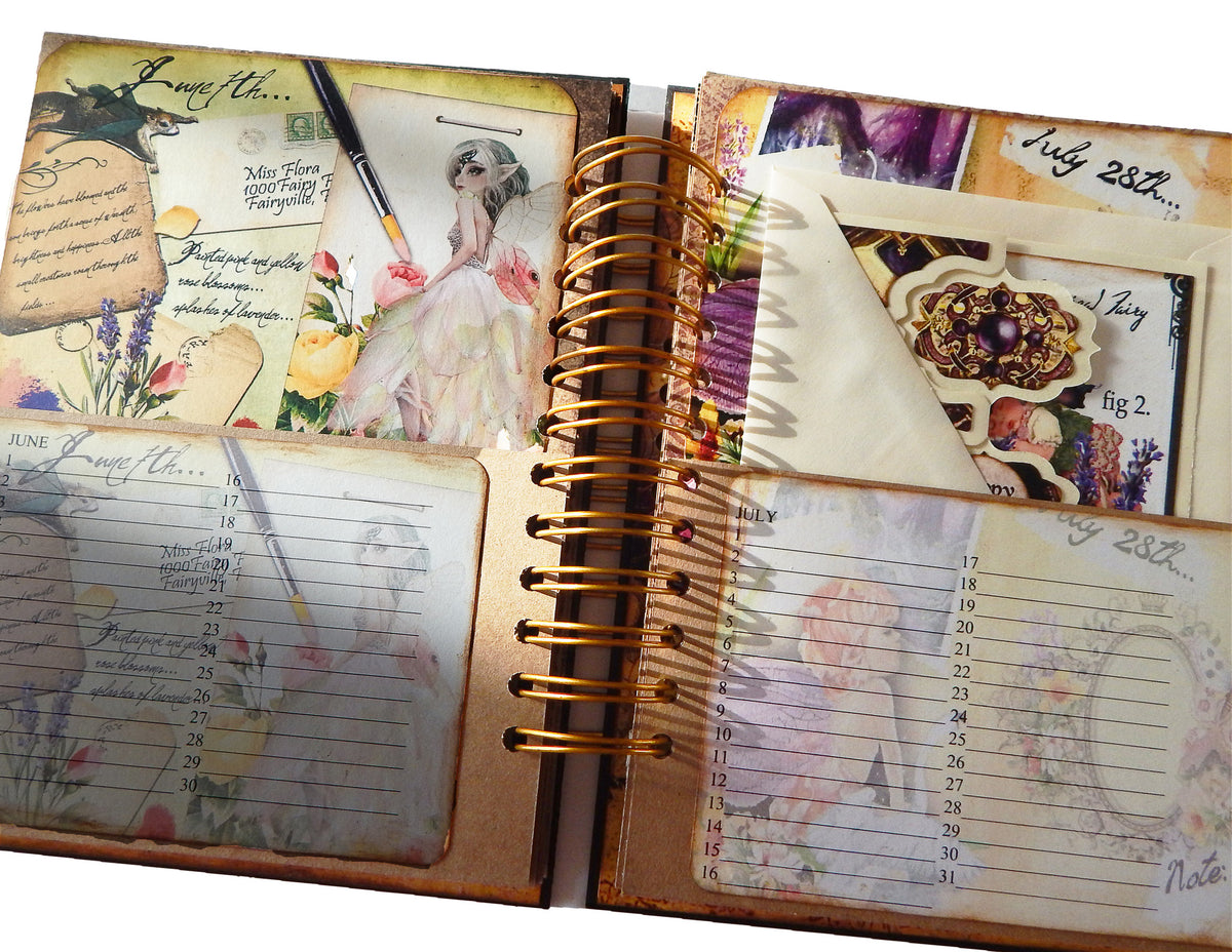 Fairyland Journal/Special Occasions Spiral Bound Album - Handmade Cards Included!