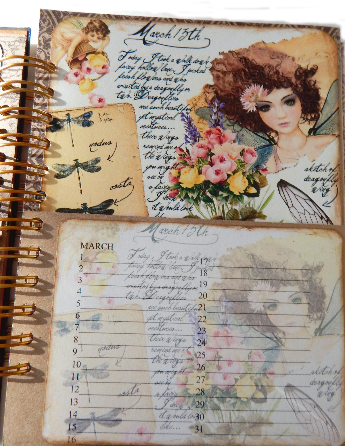 Fairyland Journal/Special Occasions Spiral Bound Album - Handmade Cards Included!
