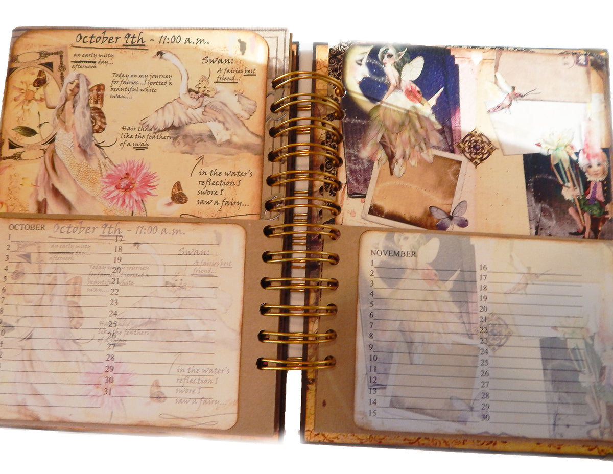 Fairyland Journal/Special Occasions Spiral Bound Album - Handmade Cards Included!