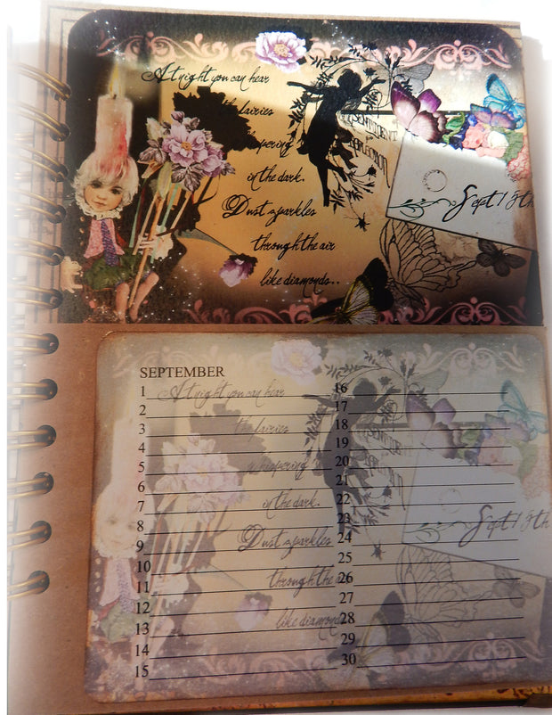 Fairyland Journal/Special Occasions Spiral Bound Album - Handmade Cards Included!