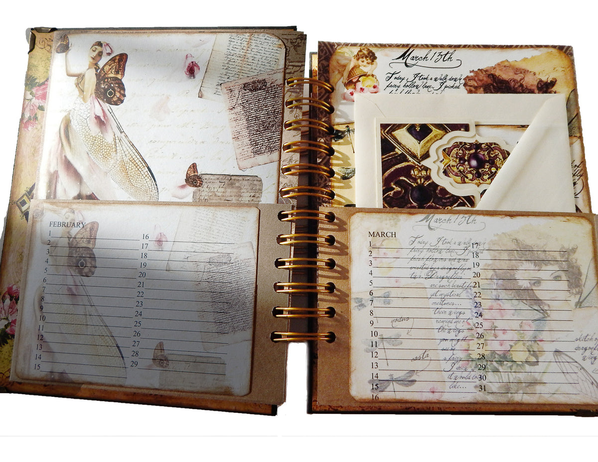Fairyland Journal/Special Occasions Spiral Bound Album - Handmade Cards Included!