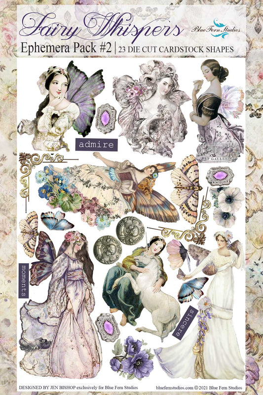 Blue Fern Studios - Fairy Whispers Ephemera 2 - By Jen Bishop