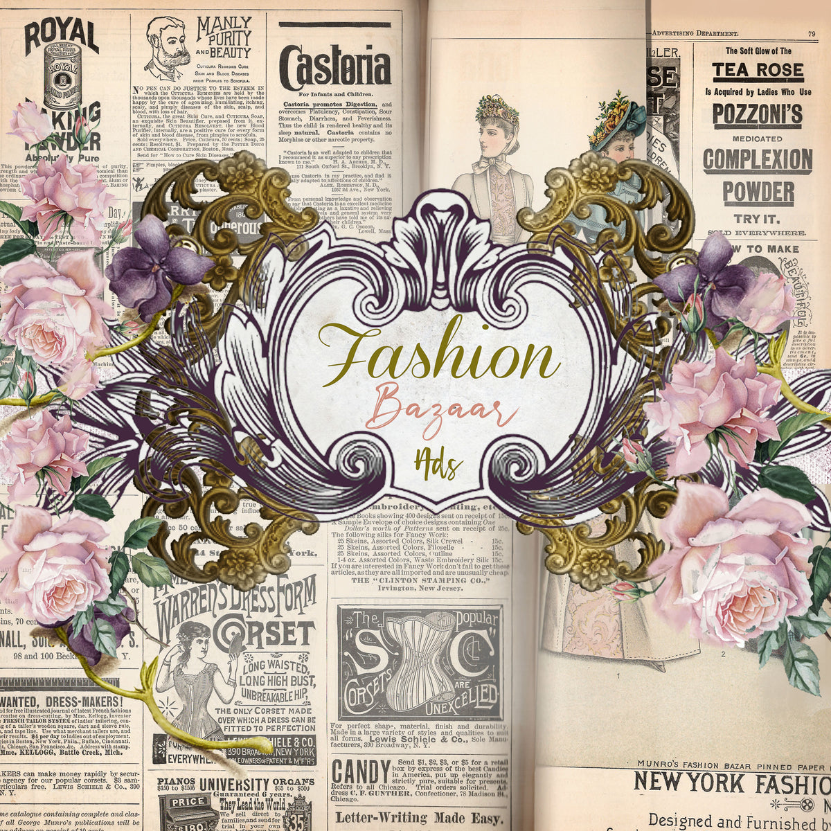 Fashion Bazaar - Digital Journal Kit - Bundle Pack