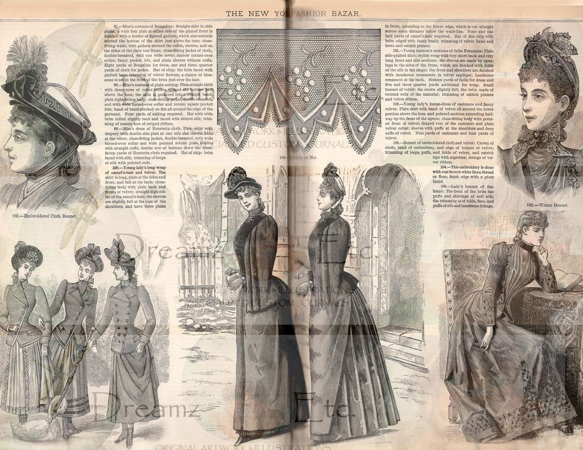 Fashion Bazaar - Digital Journal Kit - Bundle Pack