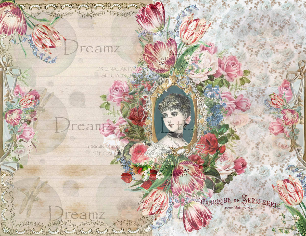 Fashion Bazaar - Lined Papers - Digital
