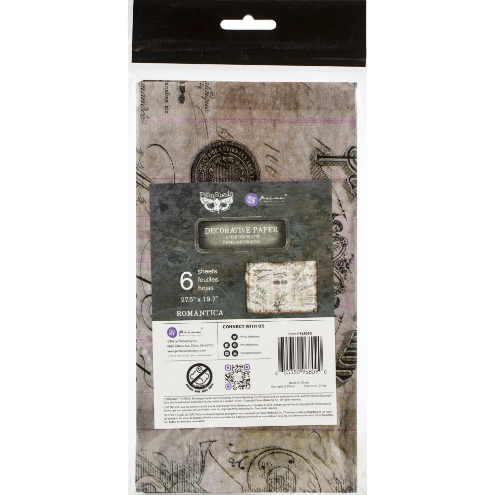 Finnabair Mixed Media Tissue Paper - Romantica