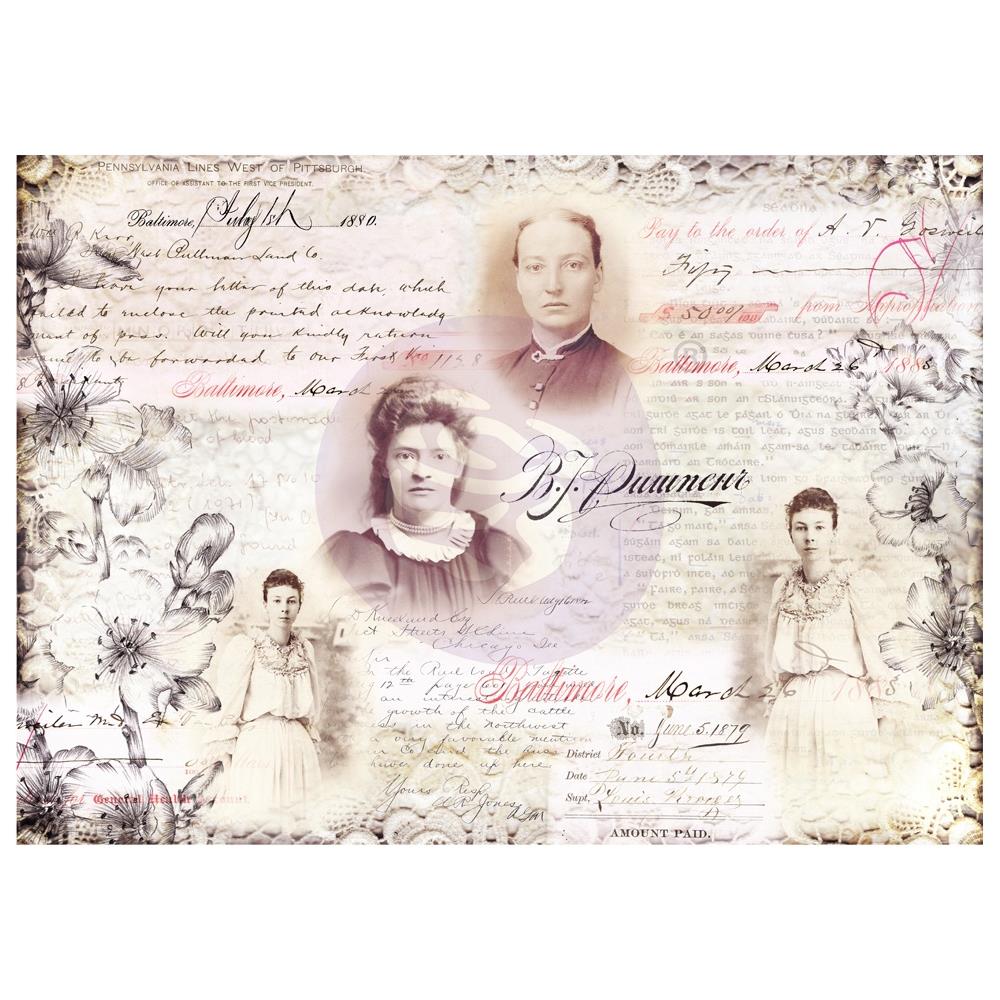 Finnabair Mixed Media Tissue Paper - Secret Notes