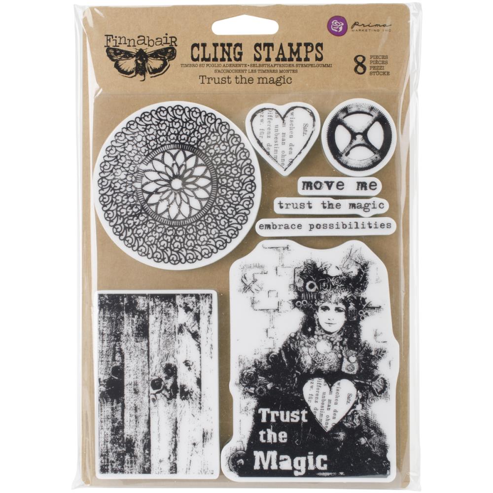 Prima Marketing - Finnabair - Cling Rubber Stamp Set - Trust the Magic