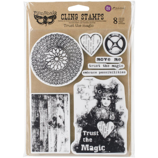 Prima Marketing - Finnabair - Cling Rubber Stamp Set - Trust the Magic