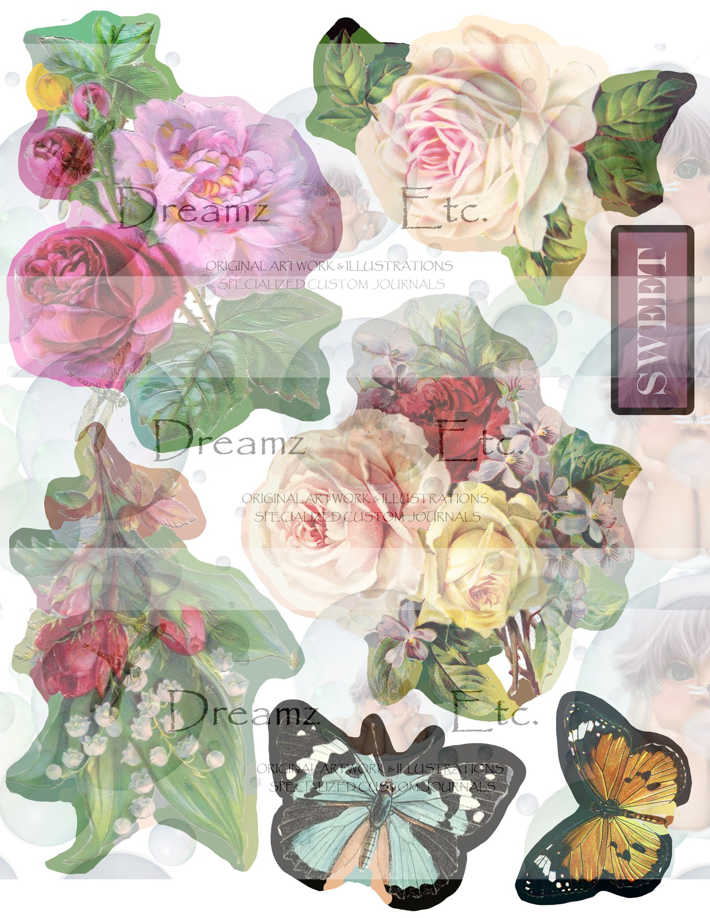 Vintage Floral EZ CUTZ Bundle Pack