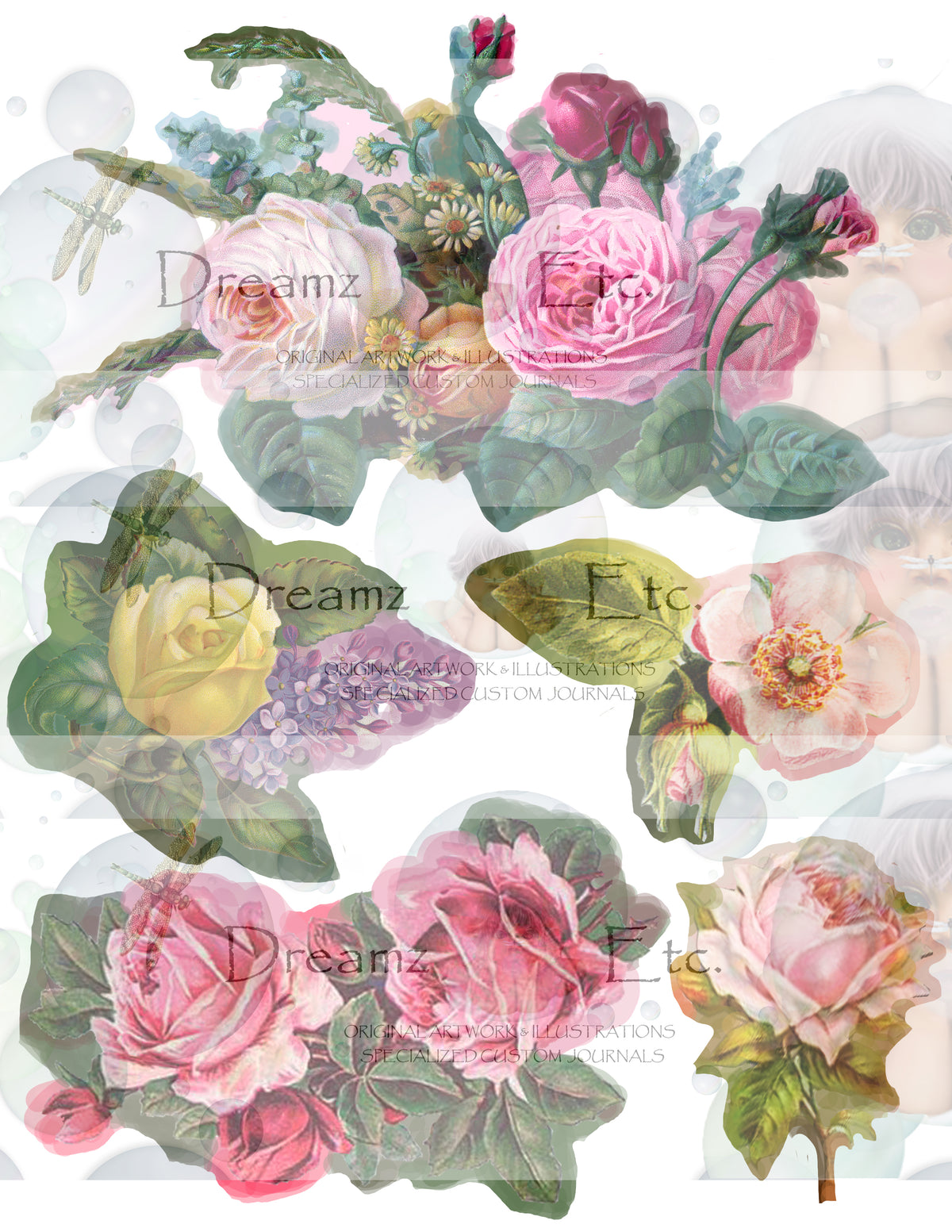 Vintage Floral EZ CUTZ Bundle Pack