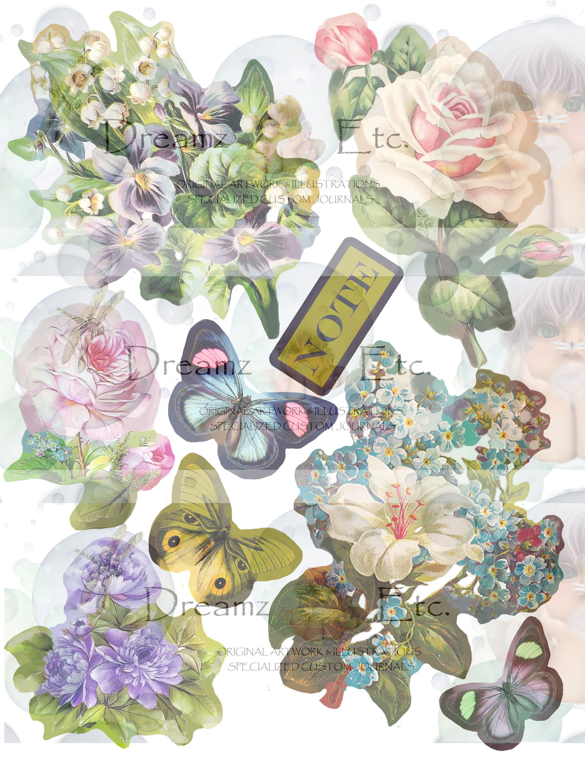Vintage Floral EZ CUTZ Bundle Pack