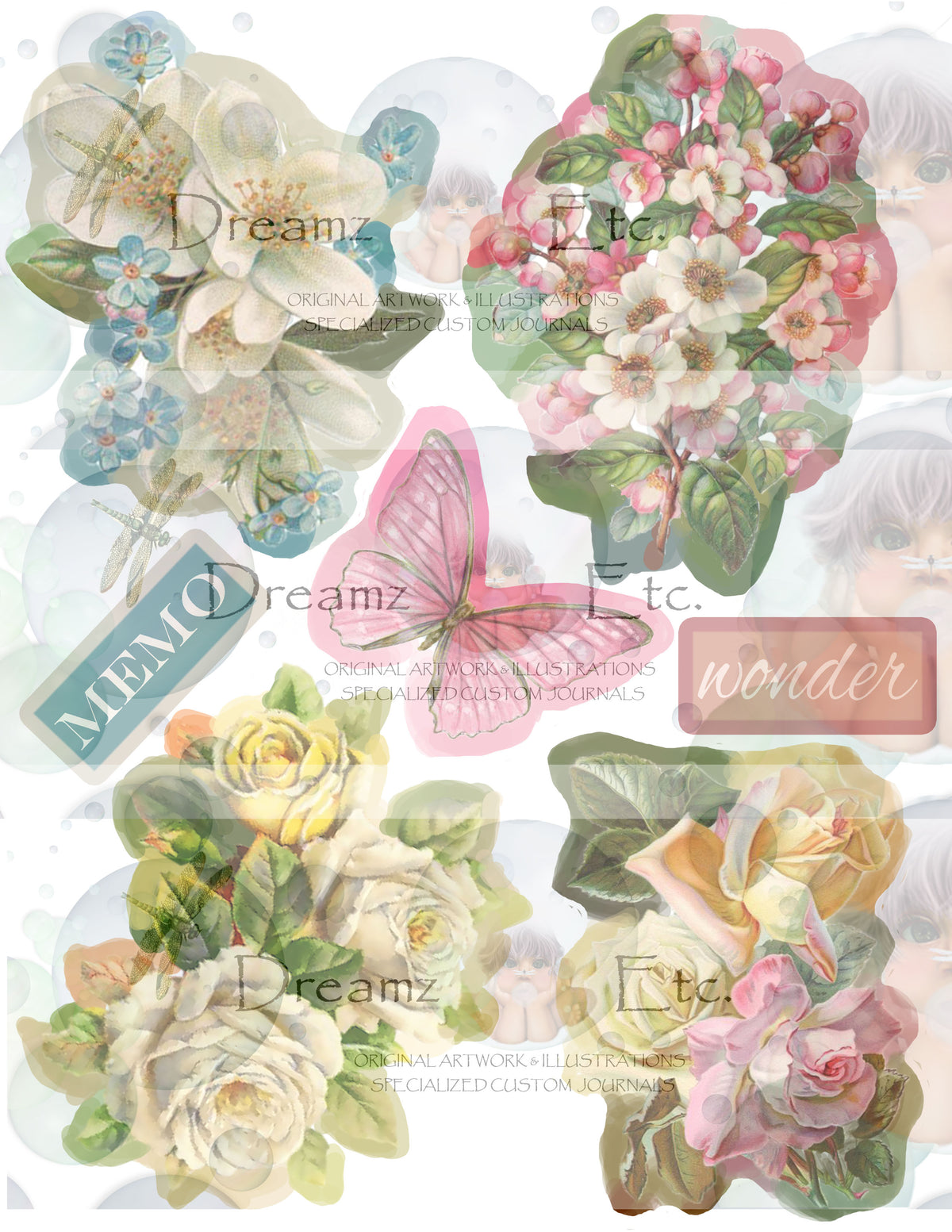 Vintage Floral EZ CUTZ Bundle Pack