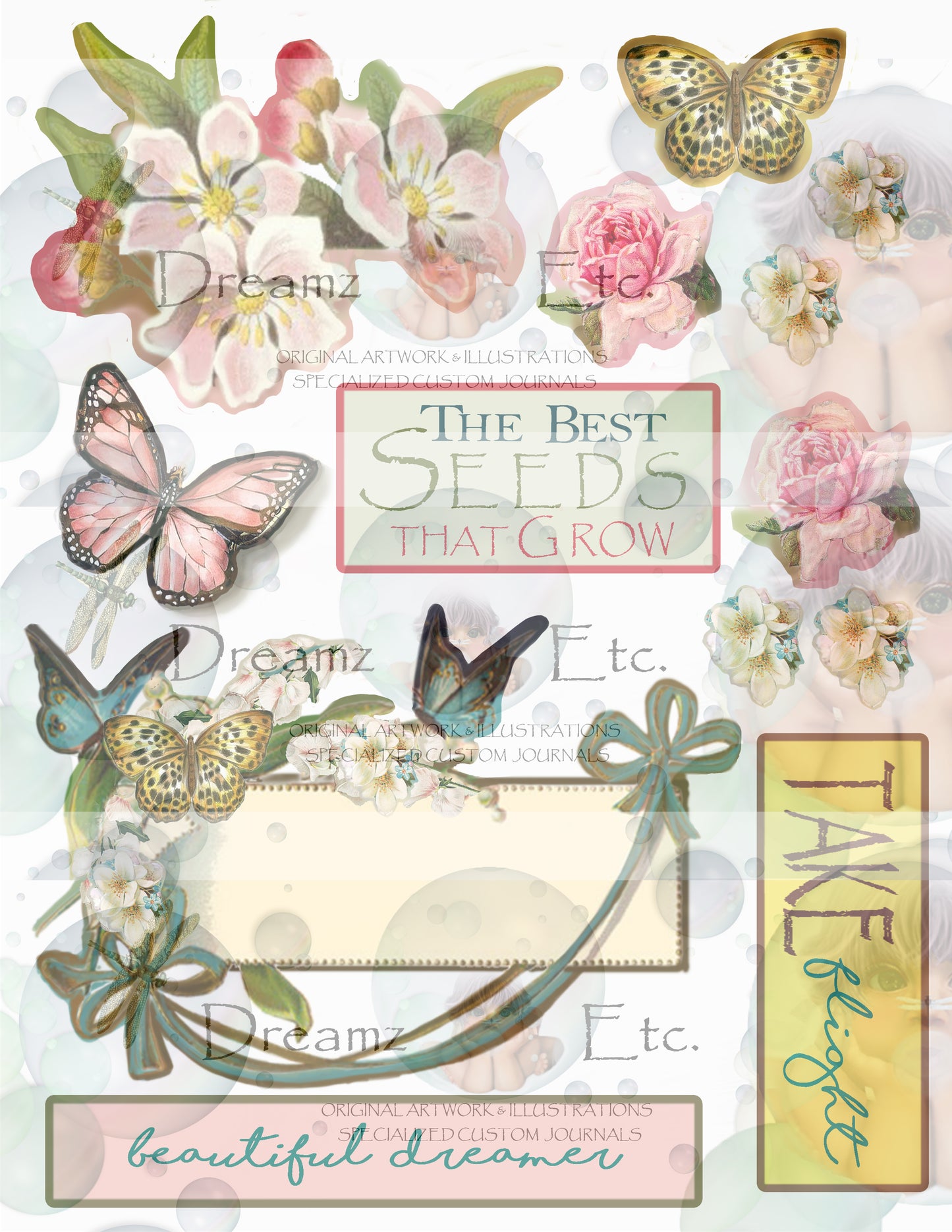 Vintage Floral EZ CUTZ Bundle Pack