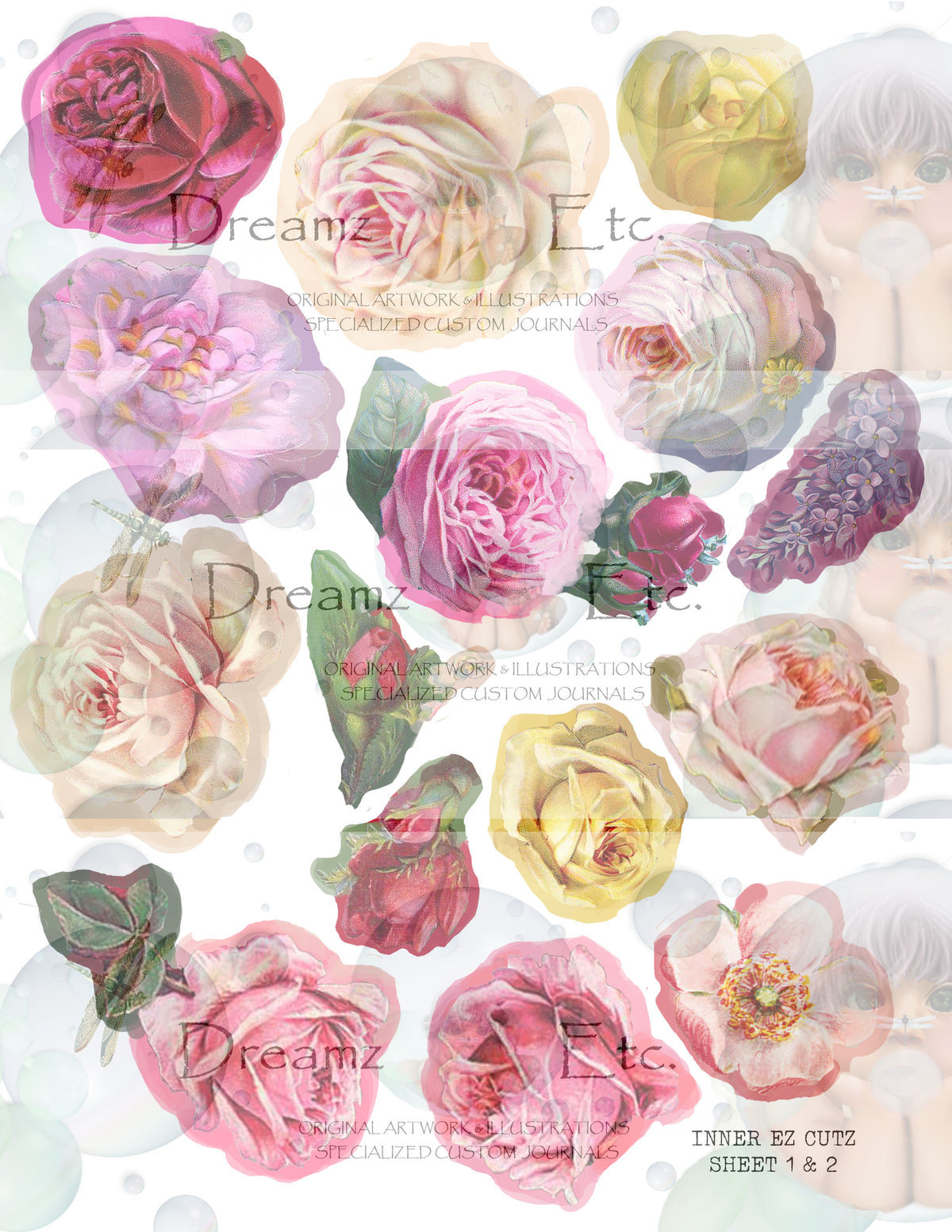 Vintage Floral EZ CUTZ Bundle Pack