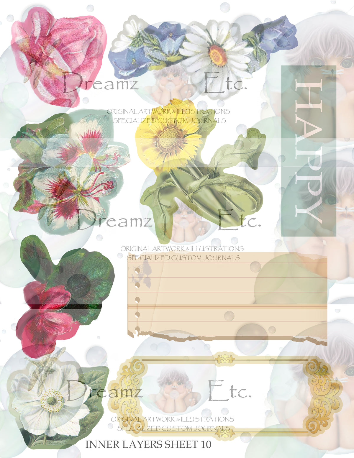 Vintage Floral EZ CUTZ Bundle Pack