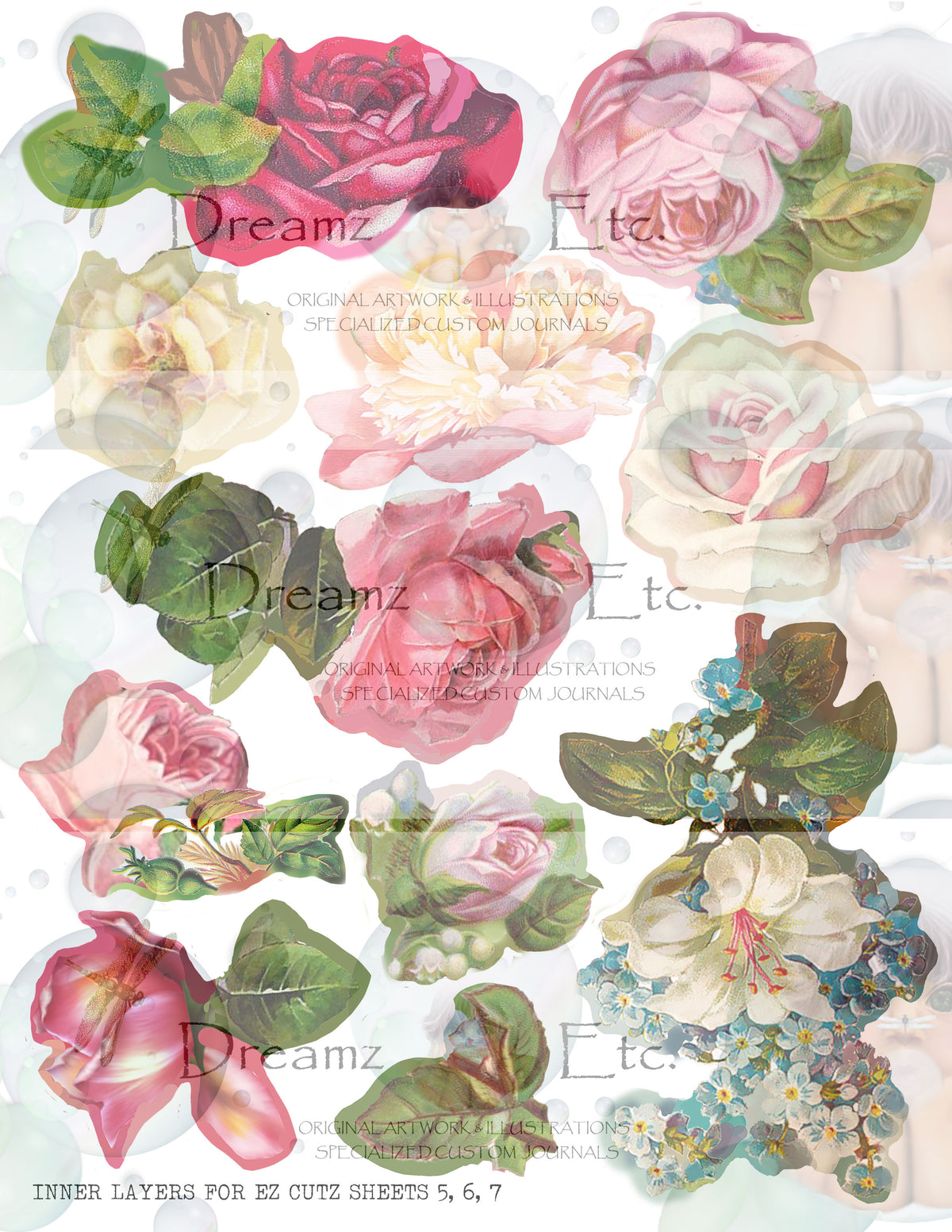 Vintage Floral EZ CUTZ Bundle Pack