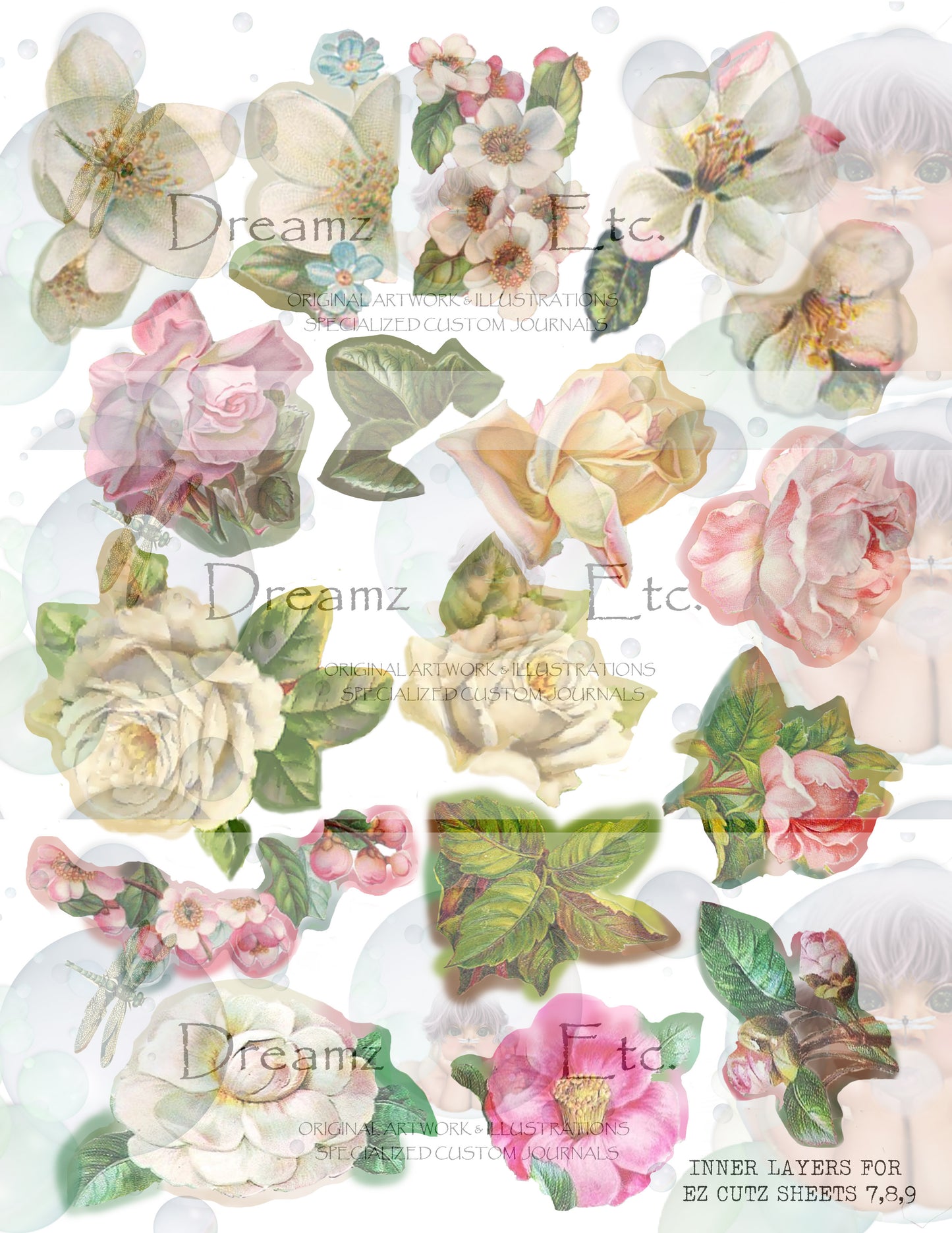 Vintage Floral EZ CUTZ Bundle Pack
