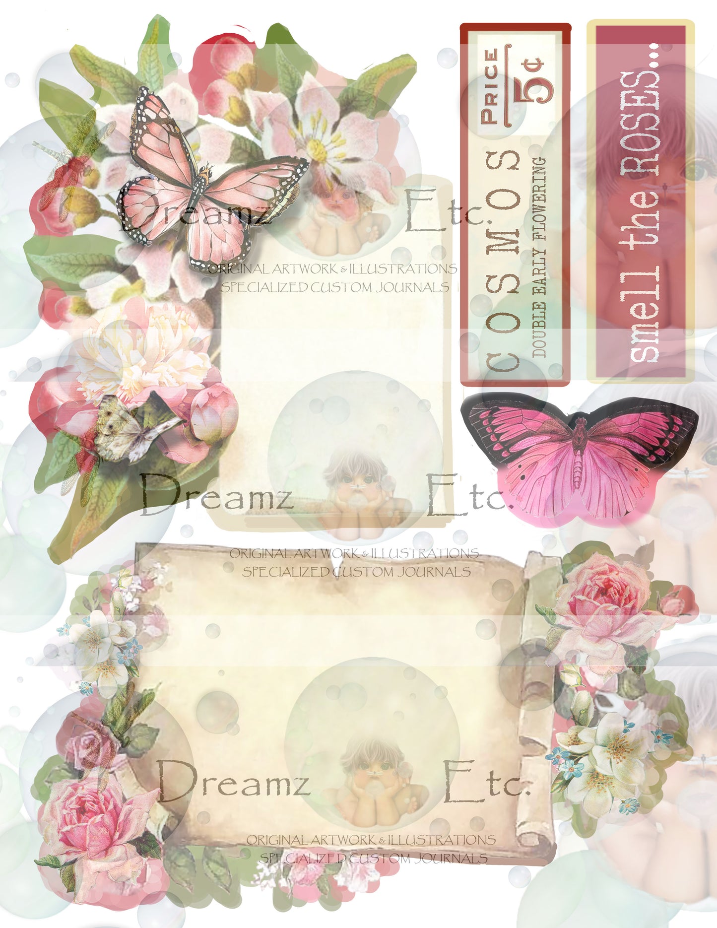 Vintage Floral EZ CUTZ Bundle Pack