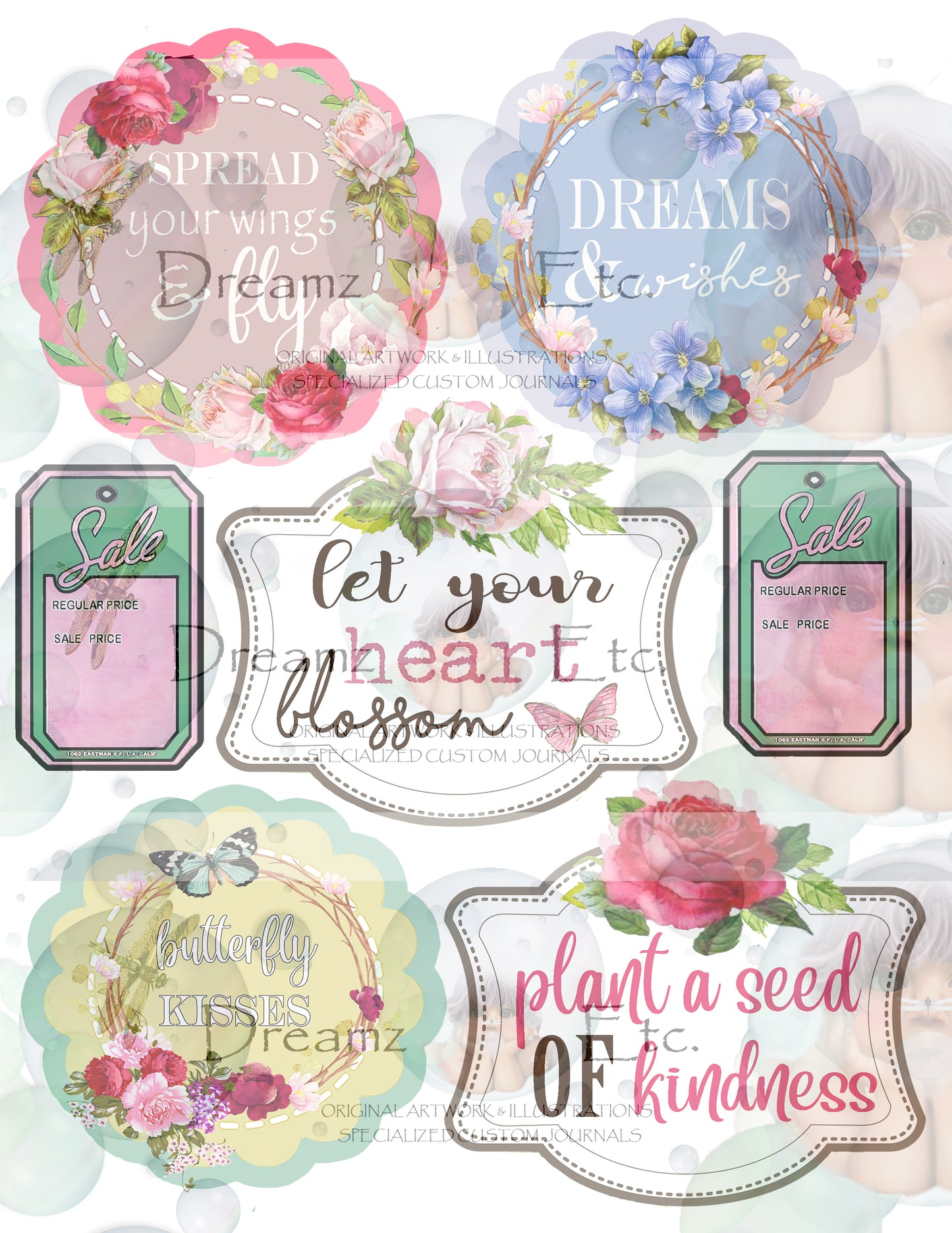 Vintage Floral EZ CUTZ Bundle Pack