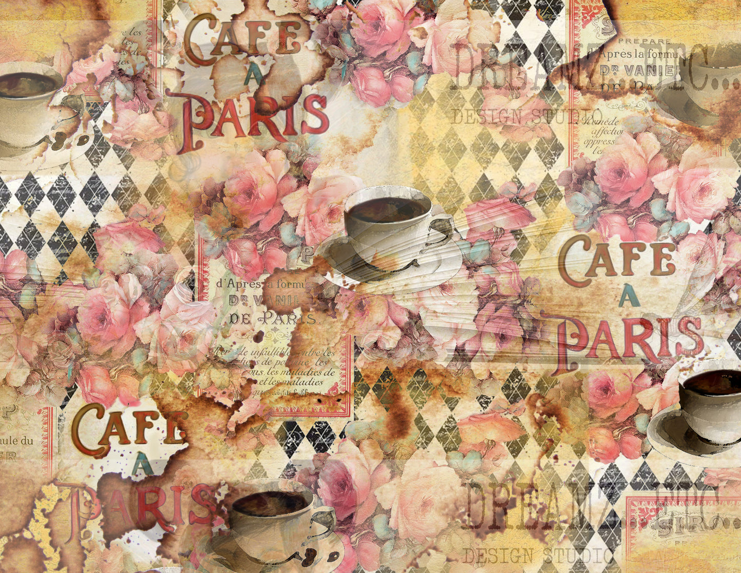 French Cafe - Digital Journal Kit - Bundle Pack