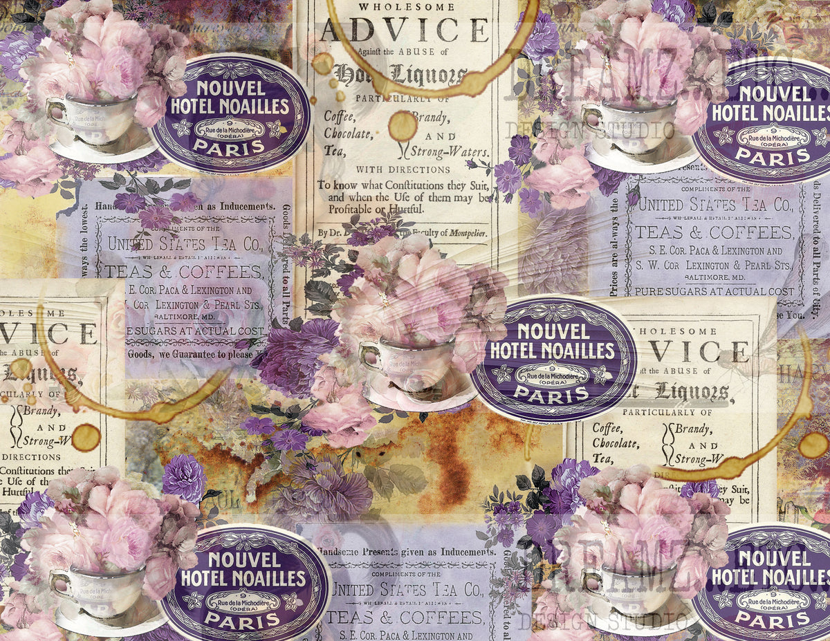 French Cafe - Digital Journal Kit - Bundle Pack