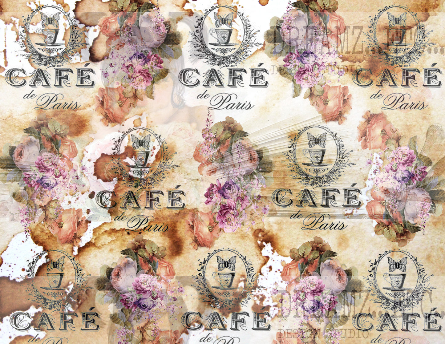 French Cafe - Digital Journal Kit - Bundle Pack