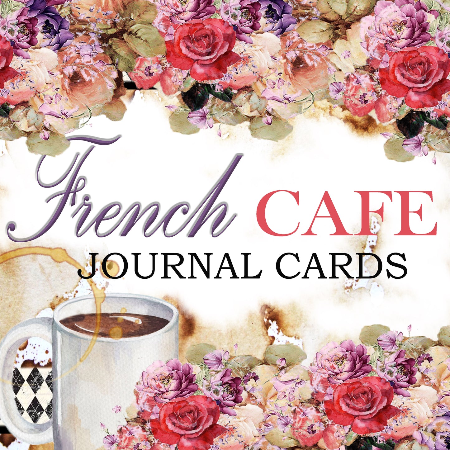 French Cafe - Digital Journal Kit - Bundle Pack