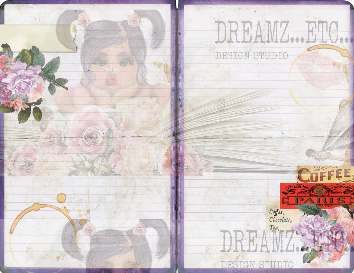 French Cafe - Digital Journal Kit - Bundle Pack