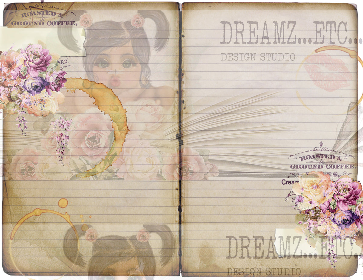 French Cafe - Digital Journal Kit - Bundle Pack