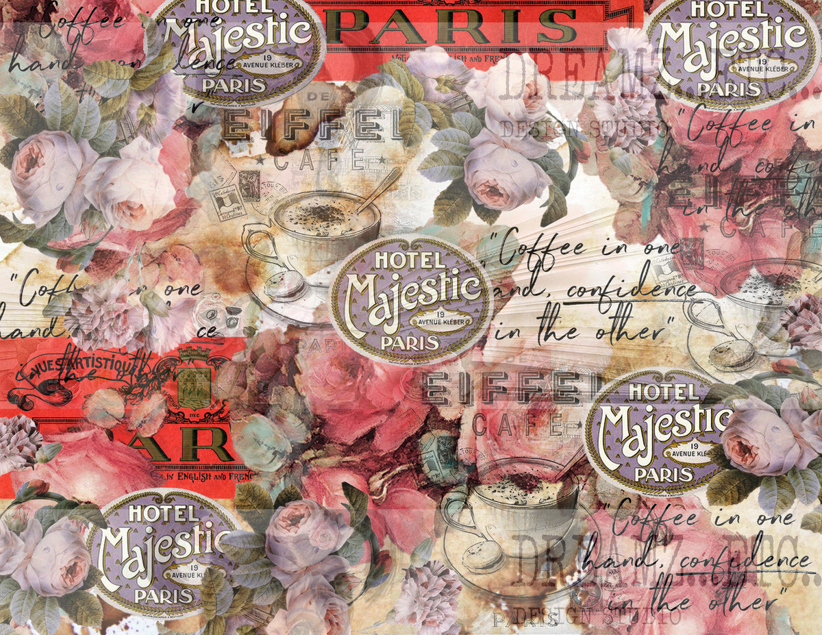 French Cafe - Digital Journal Kit - Bundle Pack