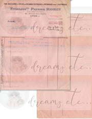 Vintage Stained Papers & Receipts (Bundle) - Digital