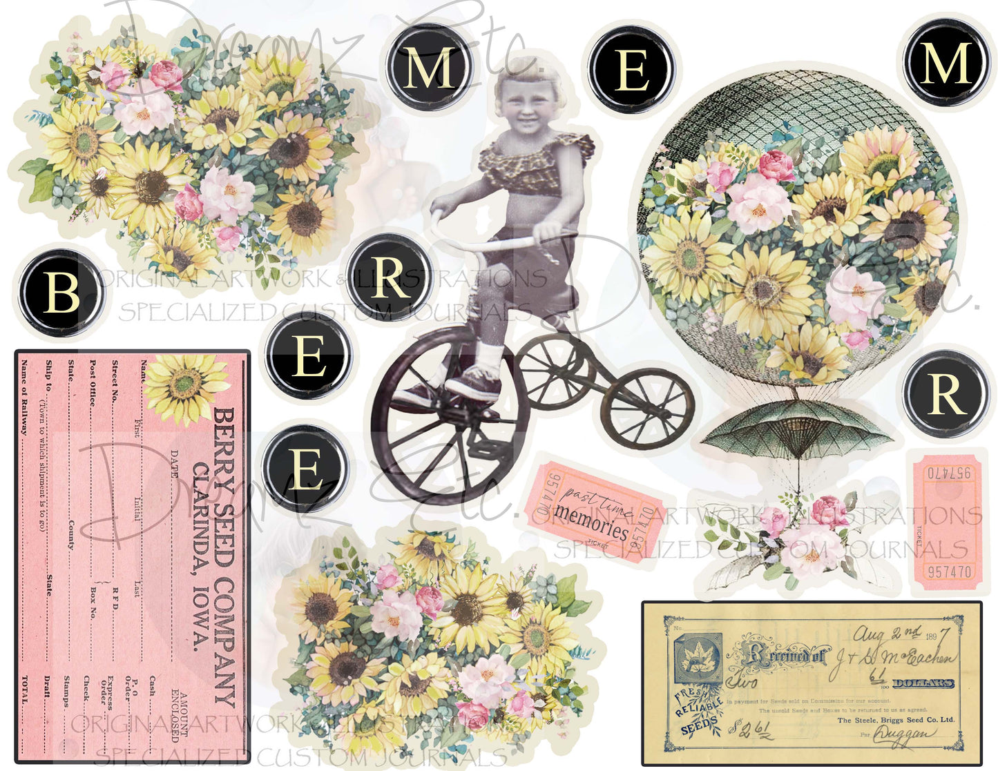 From Mom with Love - ENTIRE COLLECTION (Plus FREEBIES) - DIGITAL Journal Kit