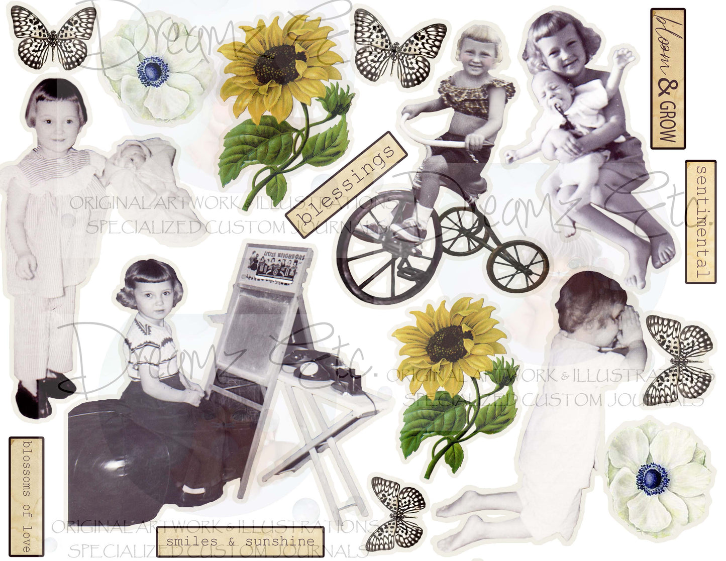 From Mom with Love - ENTIRE COLLECTION (Plus FREEBIES) - DIGITAL Journal Kit