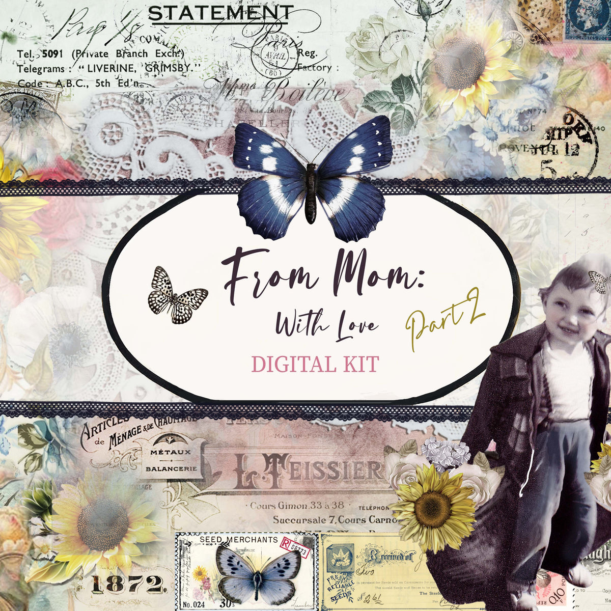 From Mom with Love - ENTIRE COLLECTION (Plus FREEBIES) - DIGITAL Journal Kit