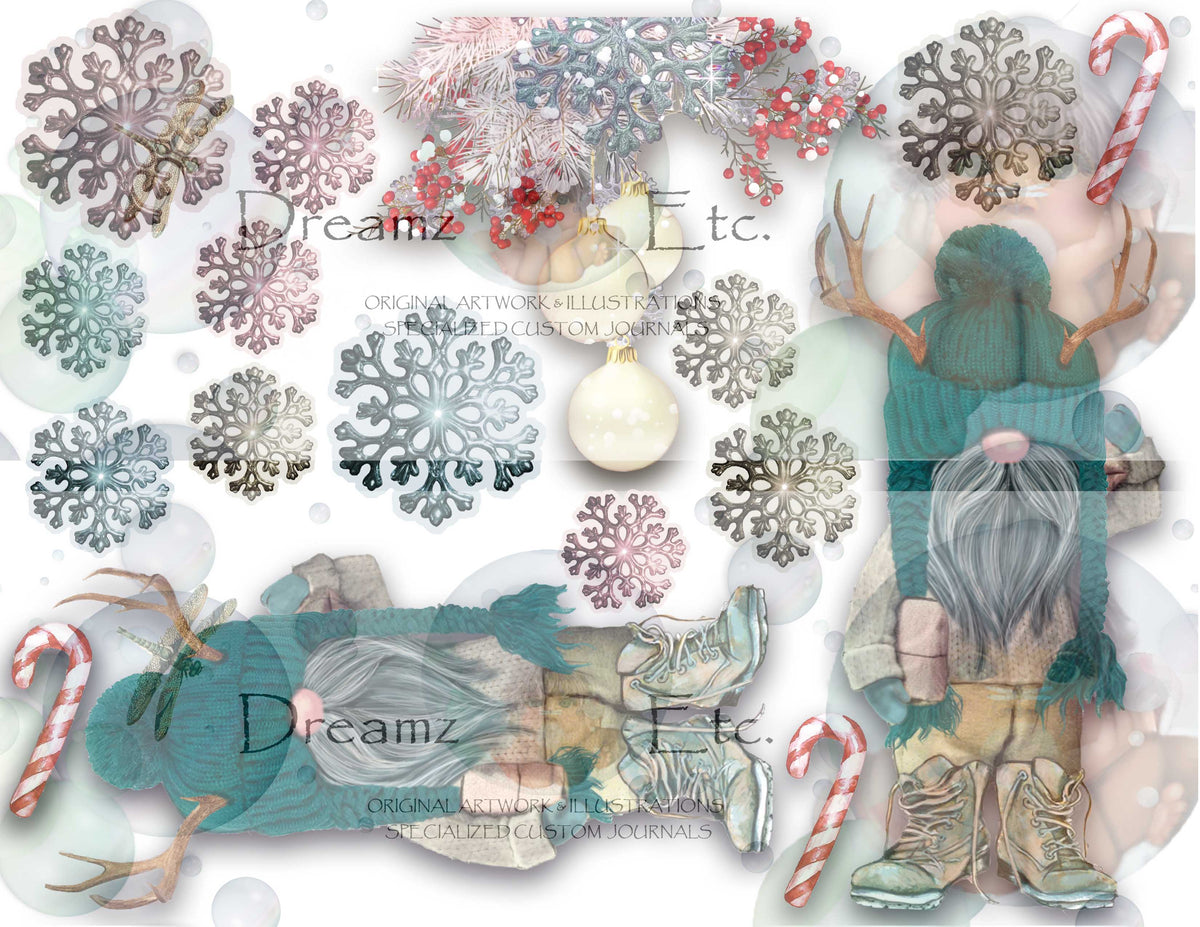 GNOME CARD TOPPERS & INSTRUCTIONS - DIGITAL