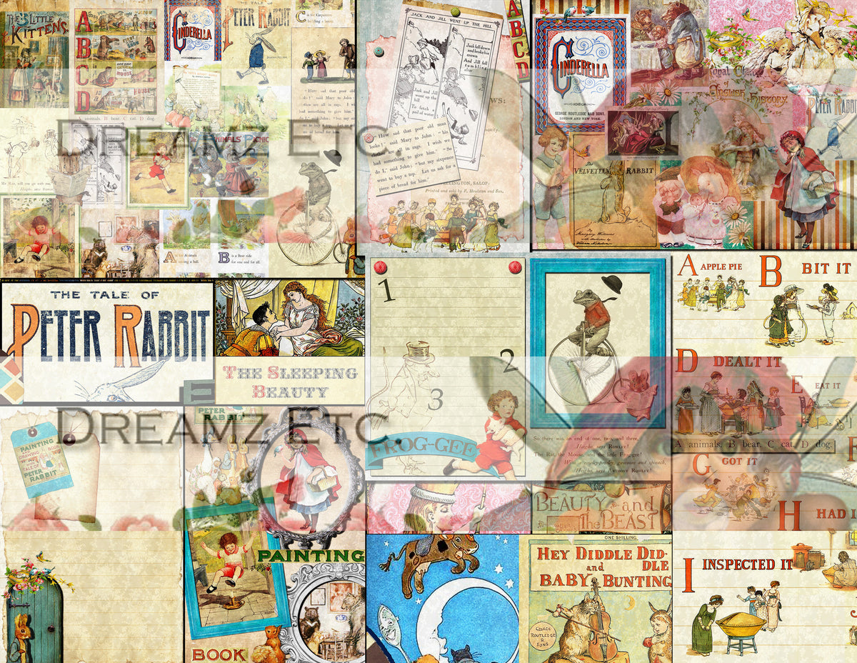 Golden Tales - Digital Journal Kit/Paper Pack