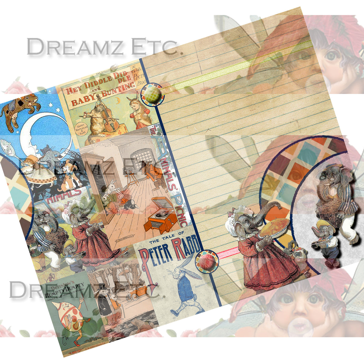 Golden Tales - Digital Journal Kit/Paper Pack