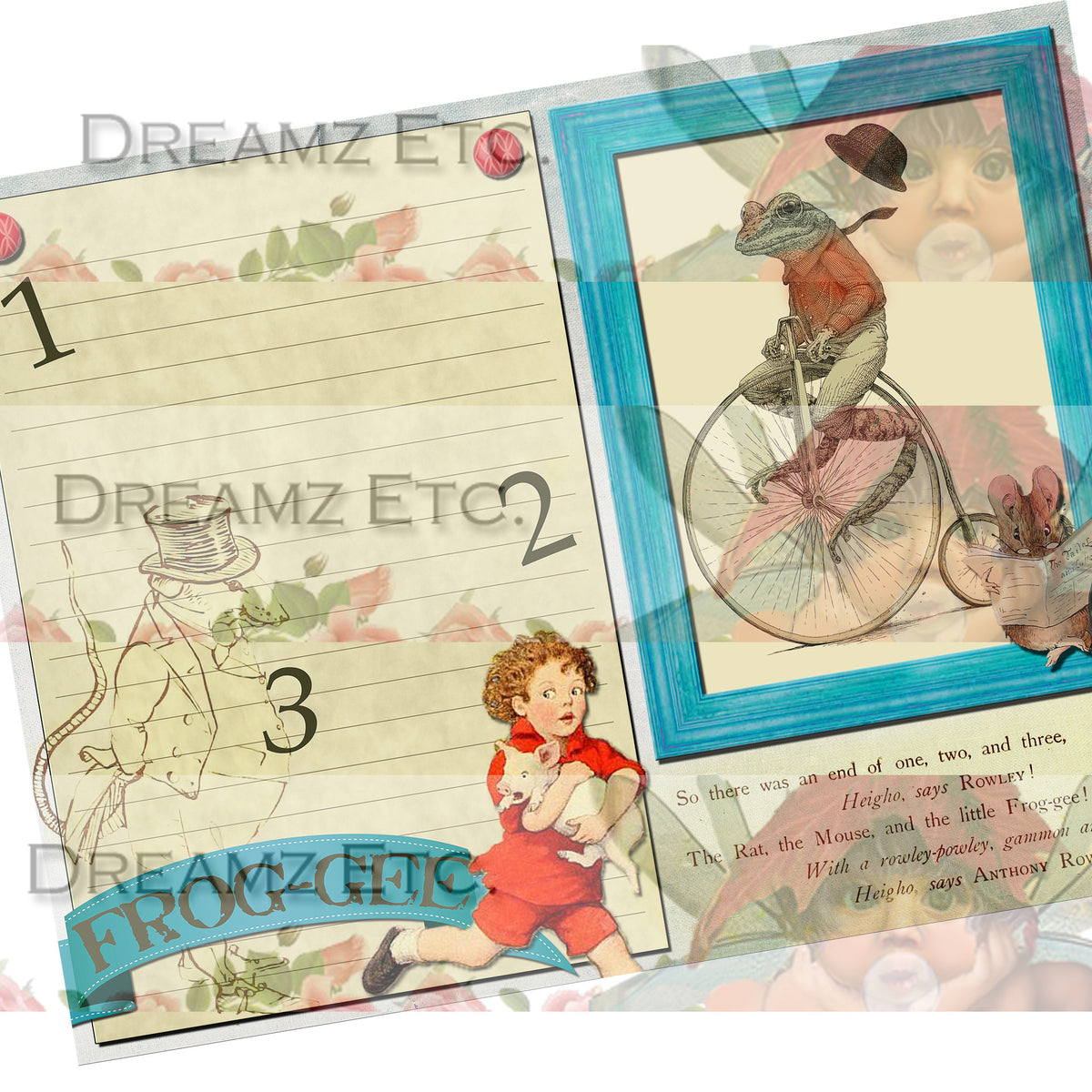 Golden Tales - Digital Journal Kit/Paper Pack