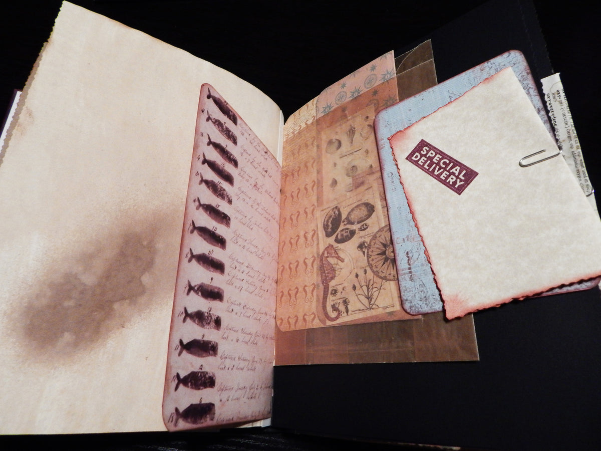 Hand-Stitched Canvas Journal - Nautical Theme - HUGE JOURNAL!!!