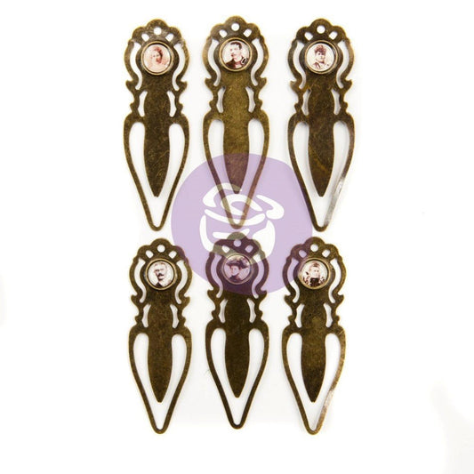 Prima - Finnabair - Victorian Book Art Clips - Art Daily Planner Epoxy Paper Clips