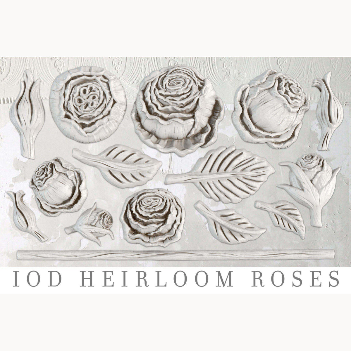 Décor Mould by IOD - Iron Orchid Designs - Heirloom Roses