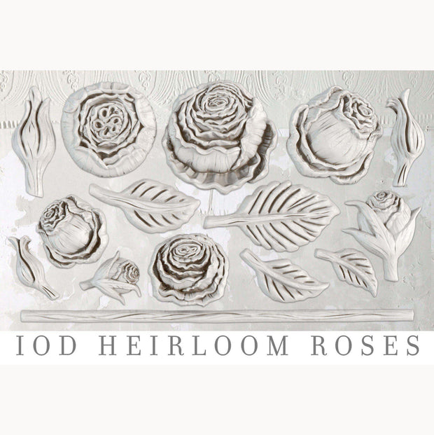 Décor Mould by IOD - Iron Orchid Designs - Heirloom Roses