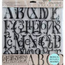 Iron Orchid  Décor Stamp Set - 12x12 - Typesetting