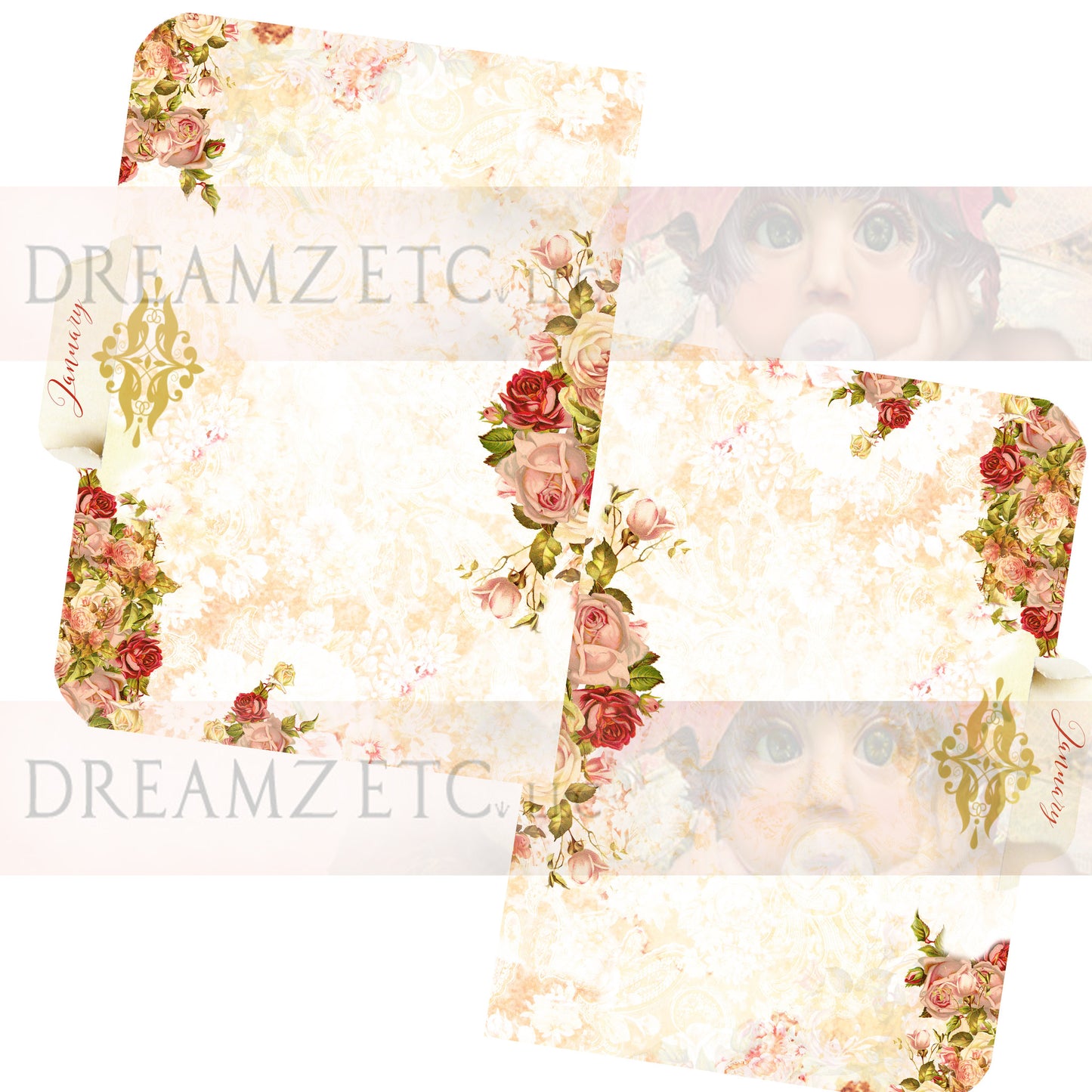 Floral Dreamz Planner/Journal - Tabbed Dividers - Printable
